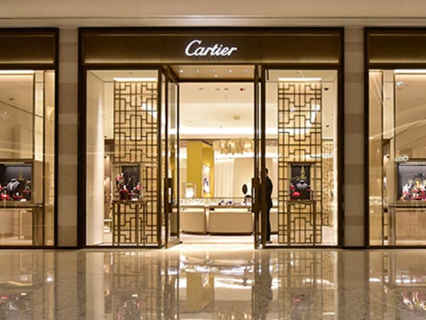 鼎富金属卡地亚(Cartier)的简约不锈钢屏风定制案例